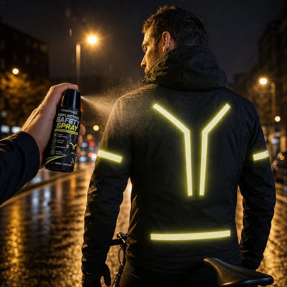 Cycling Commute Clothes - Night Reflective Safety Spray High Visibility