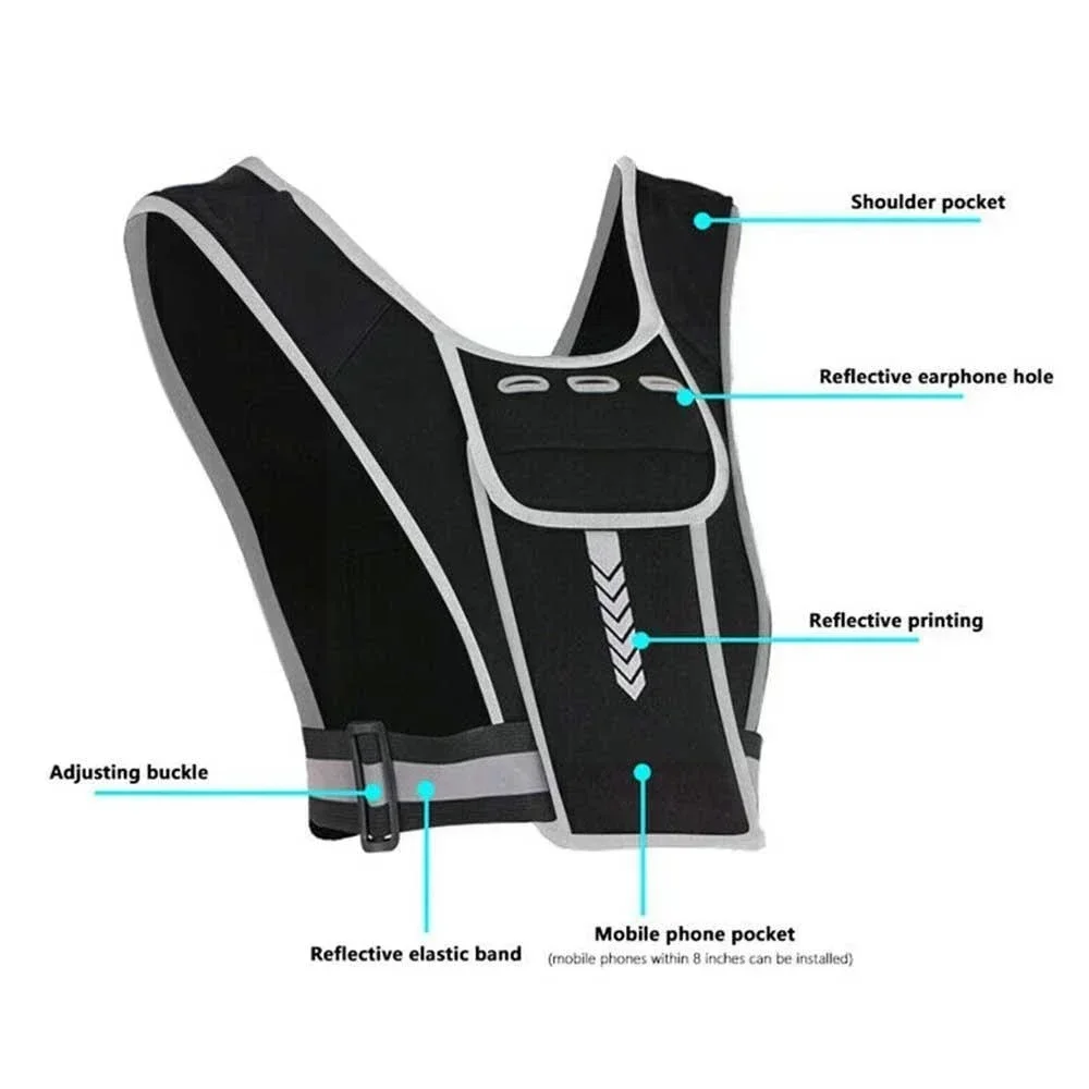 1Pcs Reflective Running Vest,  - đánh giá và giá Reflective Vest Cycling