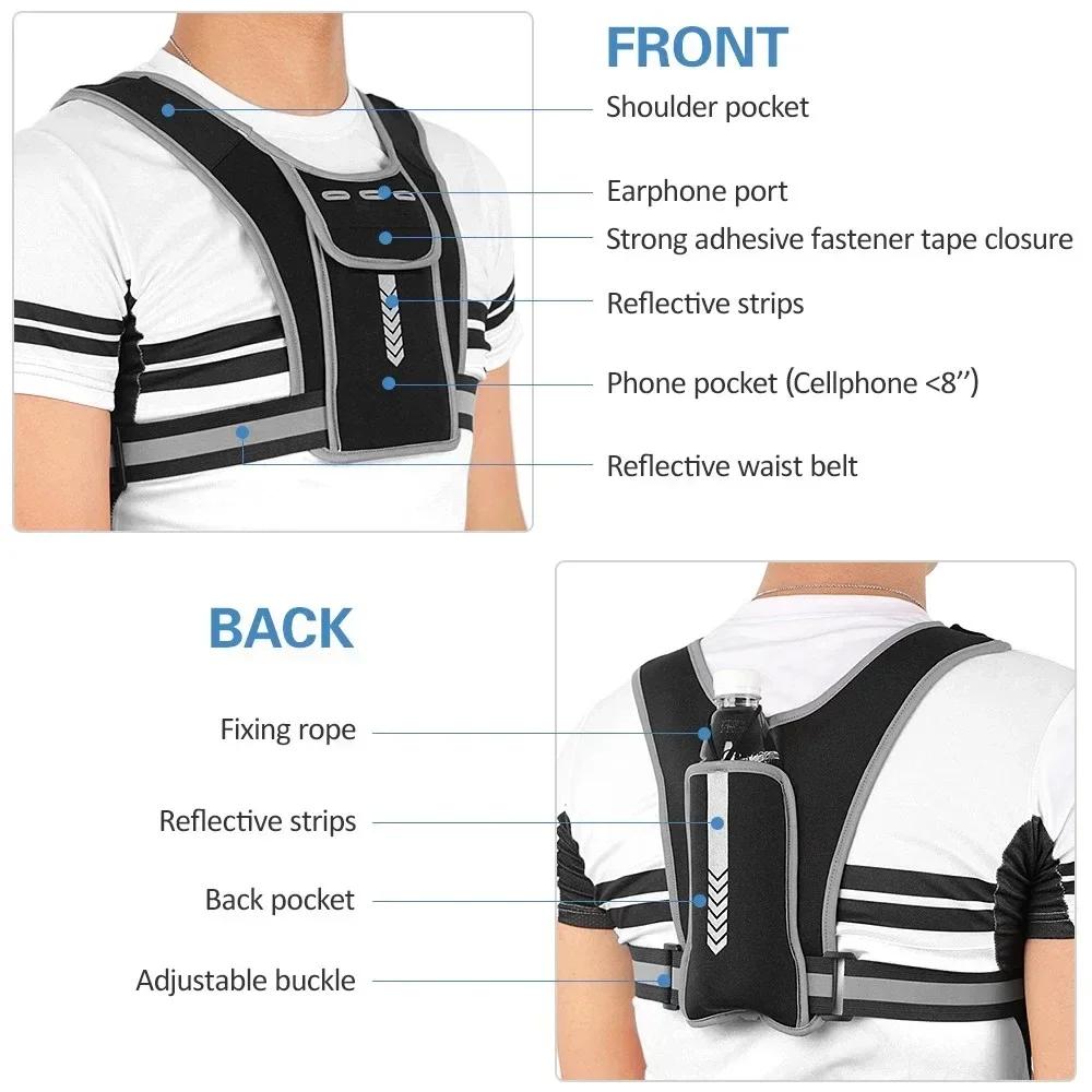 1Pcs Reflective Running Vest,  - đánh giá và giá Reflective Vest Cycling