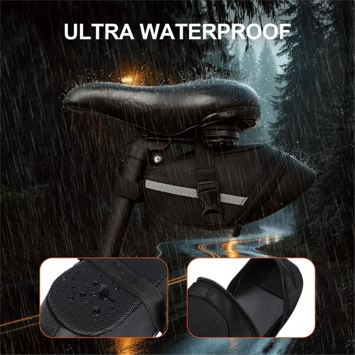 B72ABG 2 Pack Bike Seat Bag, B - đánh giá và giá Saddle Bag Under Seat