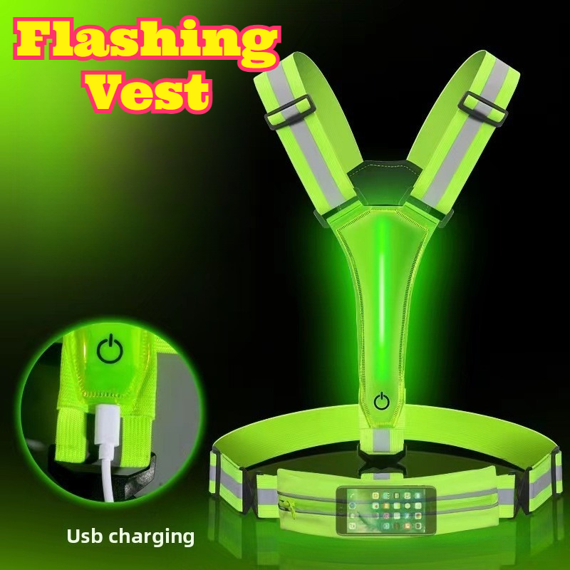 LED Glowing Reflective Vest Hi - đánh giá và giá Reflective Vest Cycling