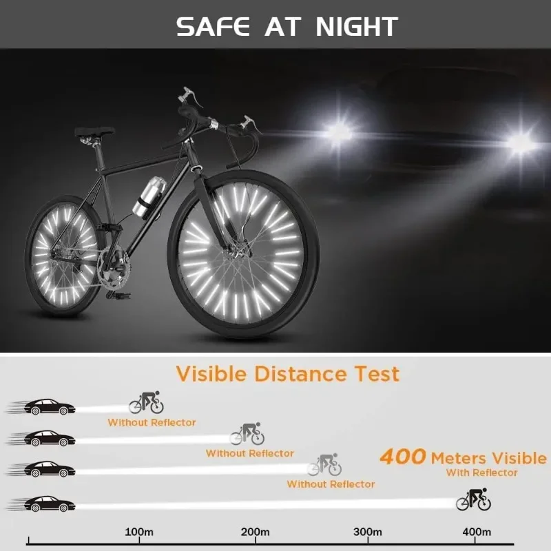 12PCS/set Tube Warning Strip R - đánh giá và giá Spoke Reflector Set