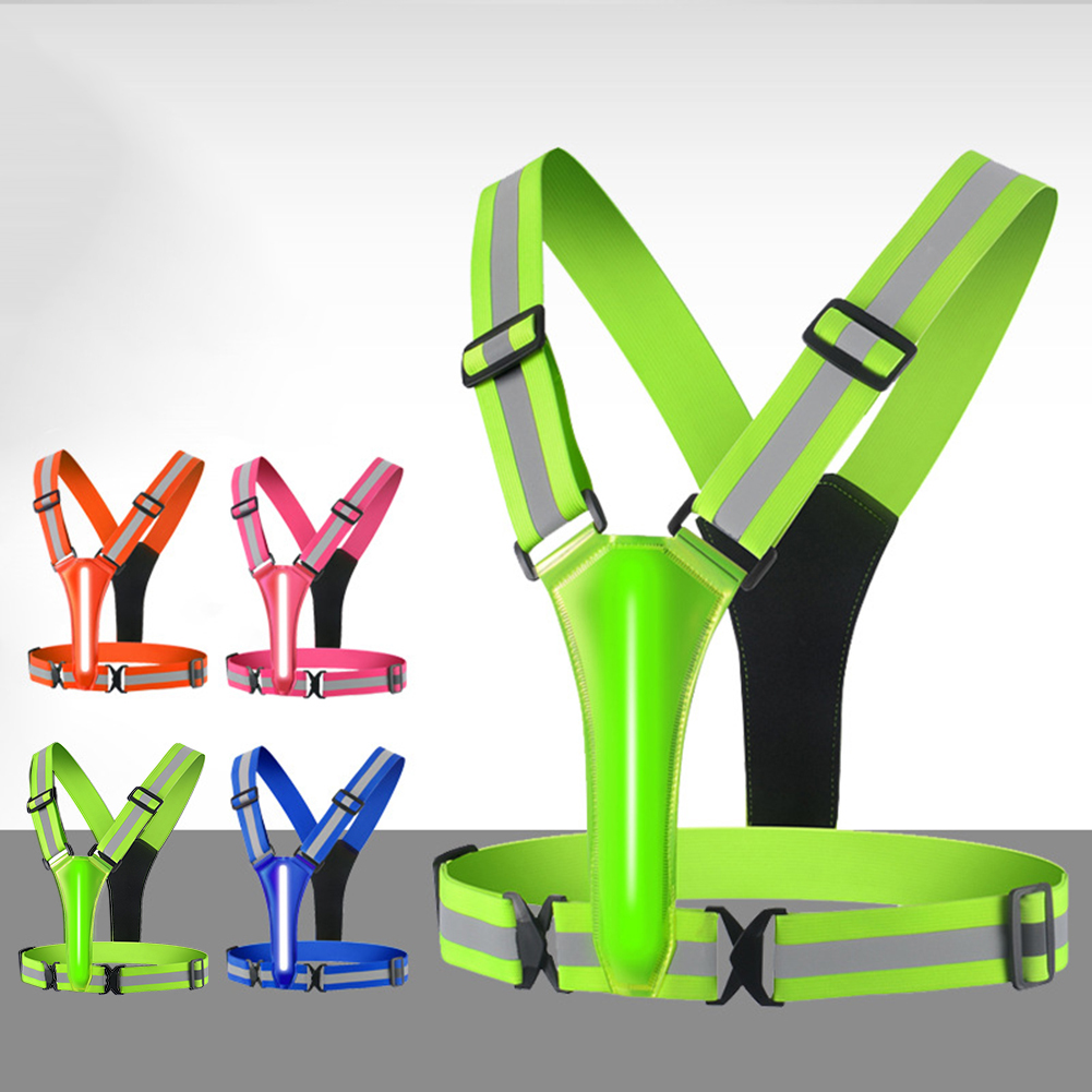 LED Running Vest USB Rechargea - đánh giá và giá Reflective Vest Cycling