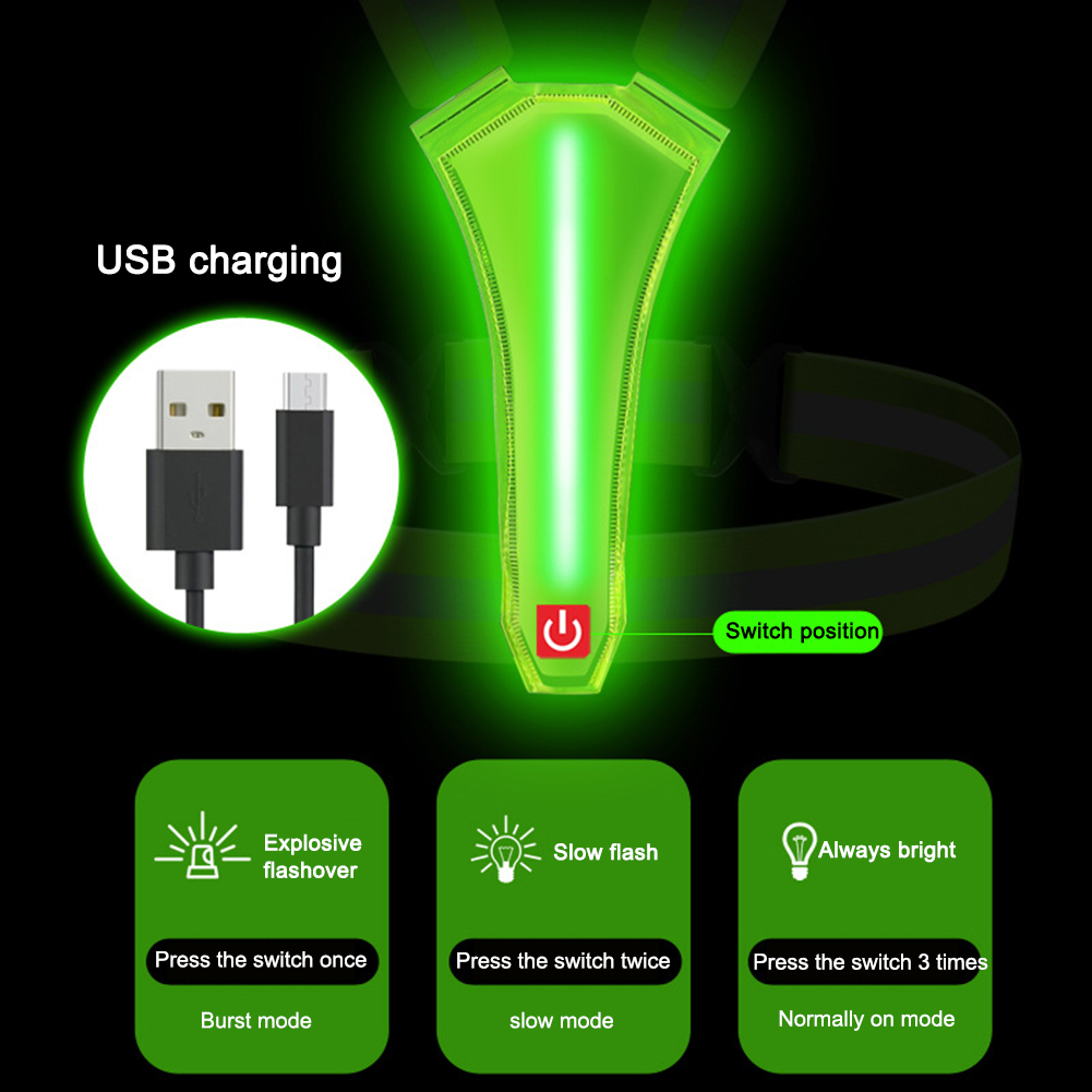 LED Running Vest USB Rechargea - đánh giá và giá Reflective Vest Cycling