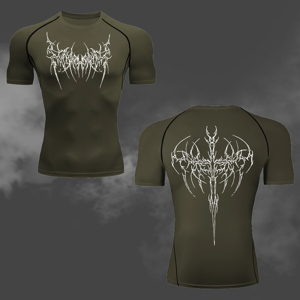 Men's Compression T-Shirt Goth - đánh giá và giá Cycling Commute Training