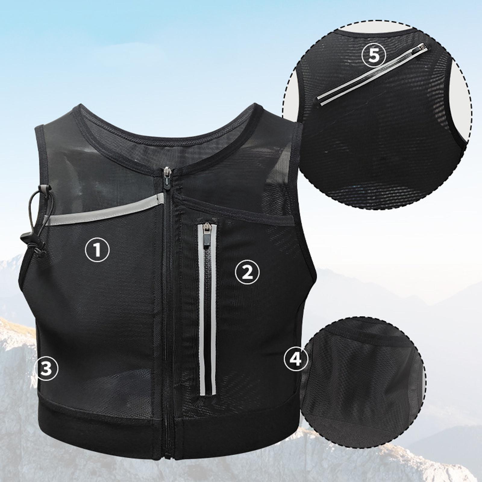 Running Vest Bag Chest Pack Re - đánh giá và giá Reflective Vest Cycling