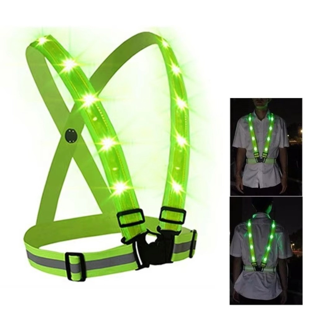 New Polyester LED Safety Vest  - đánh giá và giá Reflective Vest Cycling