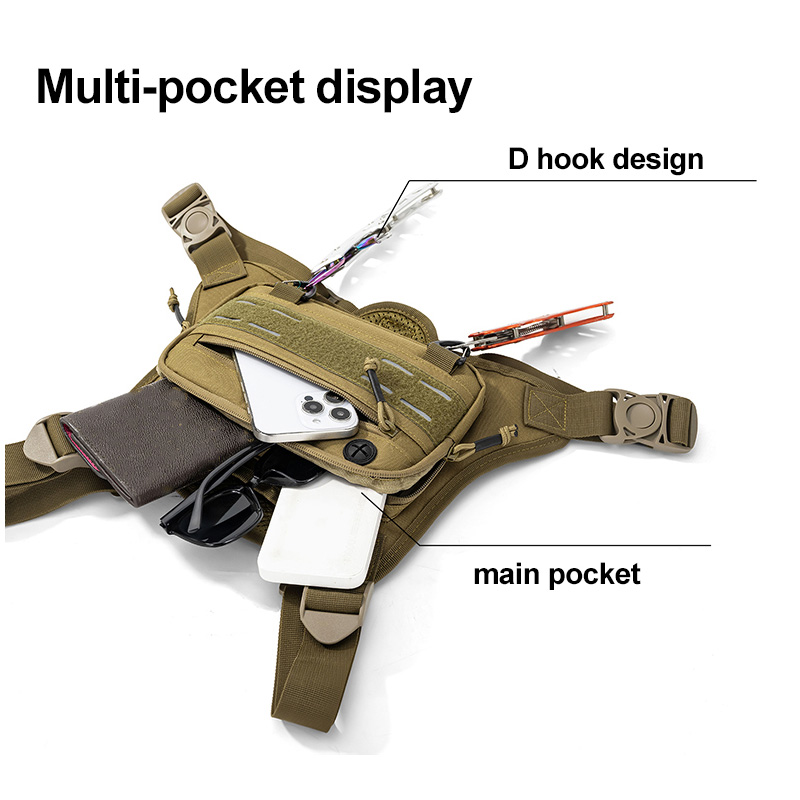 Tactical Front Chest Rig Bag V - đánh giá và giá Reflective Vest Cycling