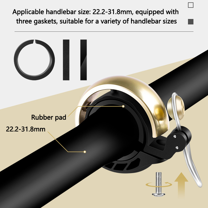 Bike Bell for Adults Kids–Bicy - đánh giá và giá Bell Handlebar Ring