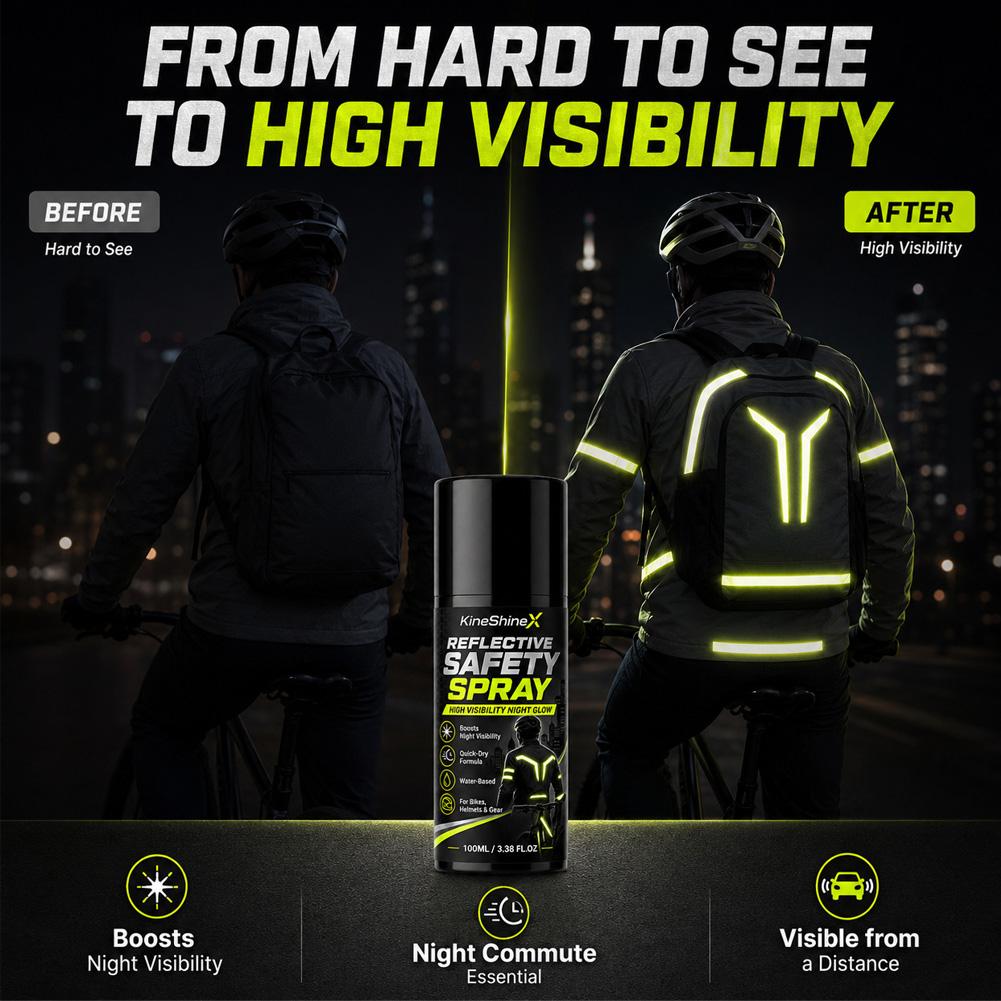 Night Reflective Safety Spray  - đánh giá và giá Cycling Commute Clothes