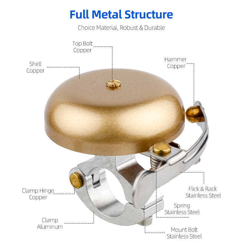 Deemount Cổ Điển Chu Kỳ Chuông - đánh giá và giá Bell Handlebar Ring